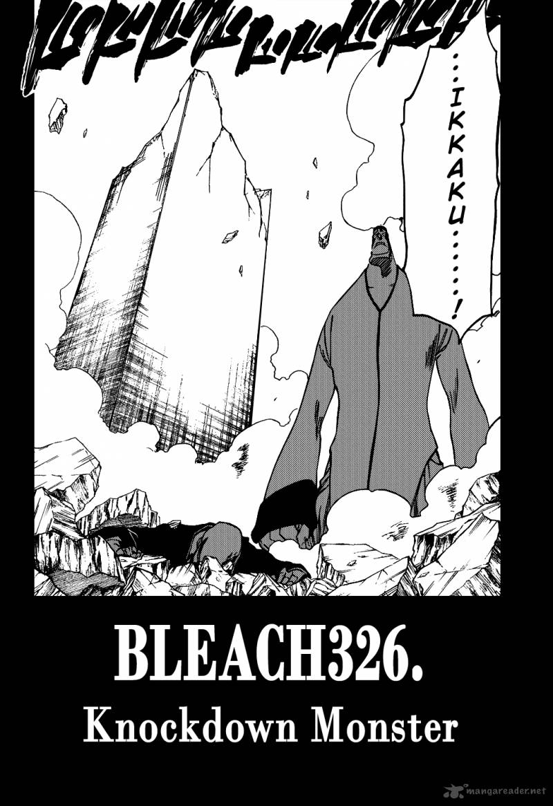 Read Manga BLEACH - Chapter 326 - Knockdown Monster