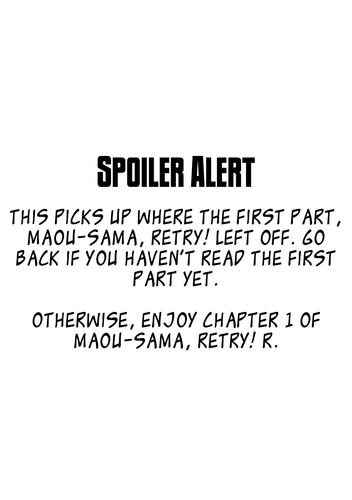 Read Maou-Sama, Retry! R Chapter 11: The Perfect Game. Part 1 on  Mangakakalot