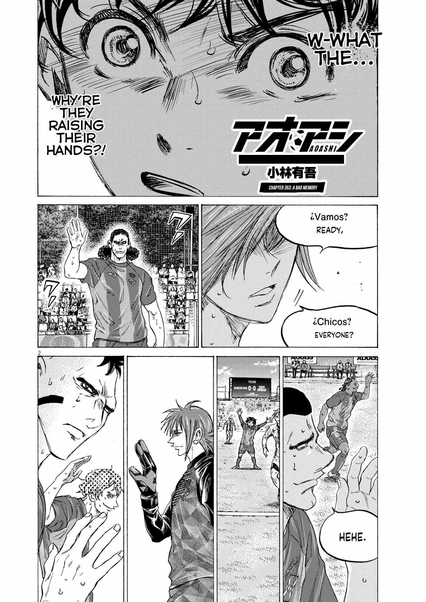 Ao Ashi, Chapter 344 - Ao Ashi Manga Online